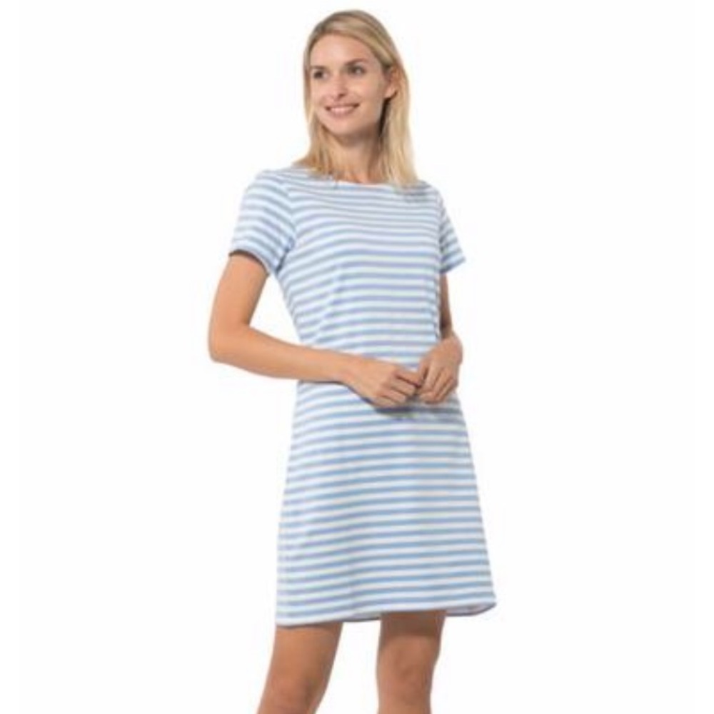 Sail and Sable Dress - Navy/ White Stripes